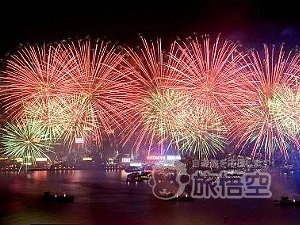 香港 国慶節 花火大会 鑑賞ディナークルーズ