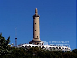旅順 白玉山「表忠塔」落成の実景 (写真 戦前 支那) / ぶっ